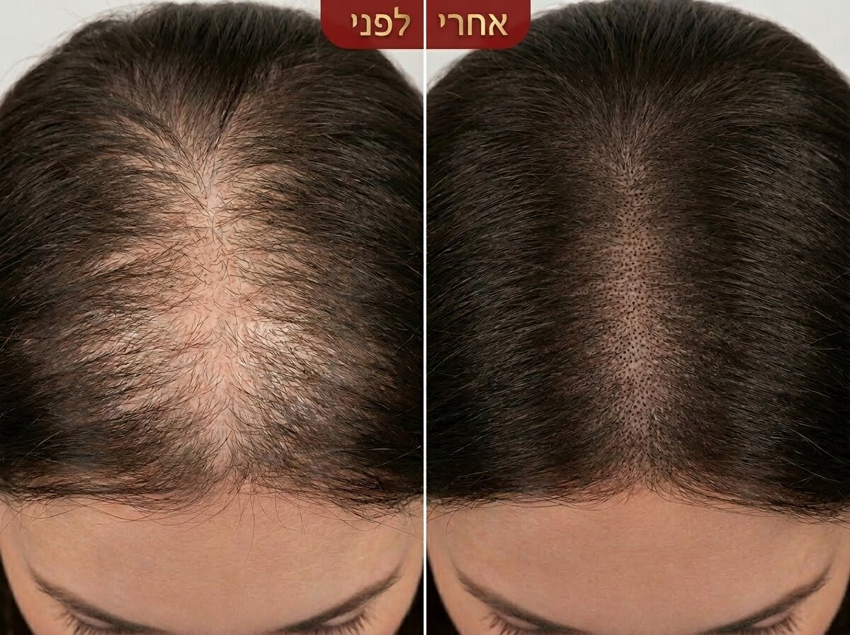 הצללת קרקפת SMP - לפני ואחרי